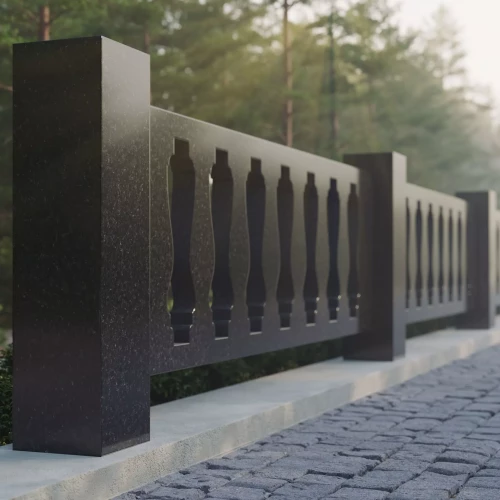 Ограды из гранита